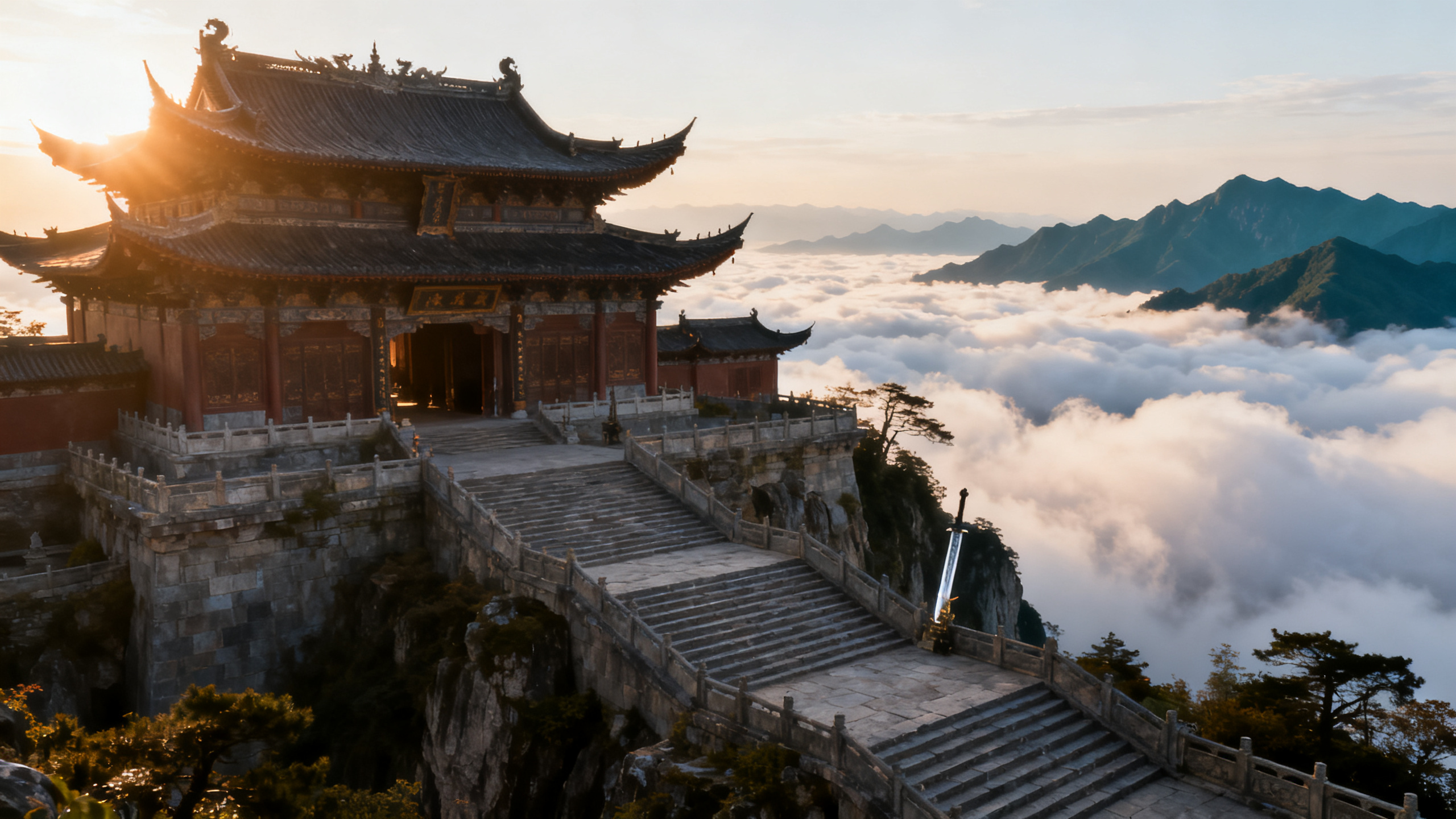 天龙八部私服发布网·少林门派副本定位:队伍里干什么、别干什么配图:云海之上的门派山门大殿
